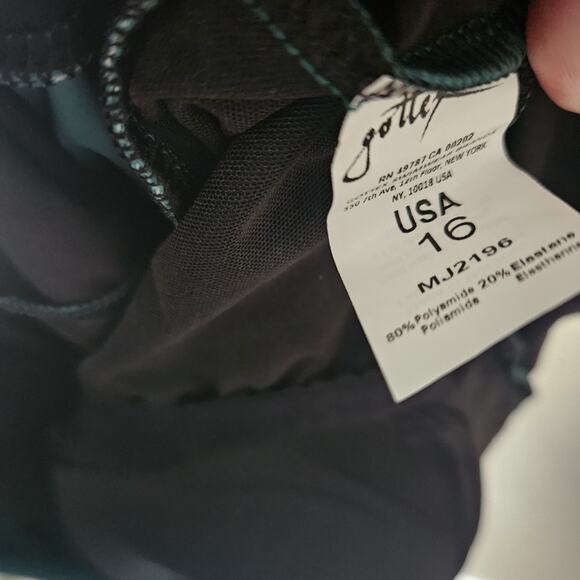 Gottex Swim Dress One Piece Size 16 New With Tags Teal Blue - Picture 7 of 7